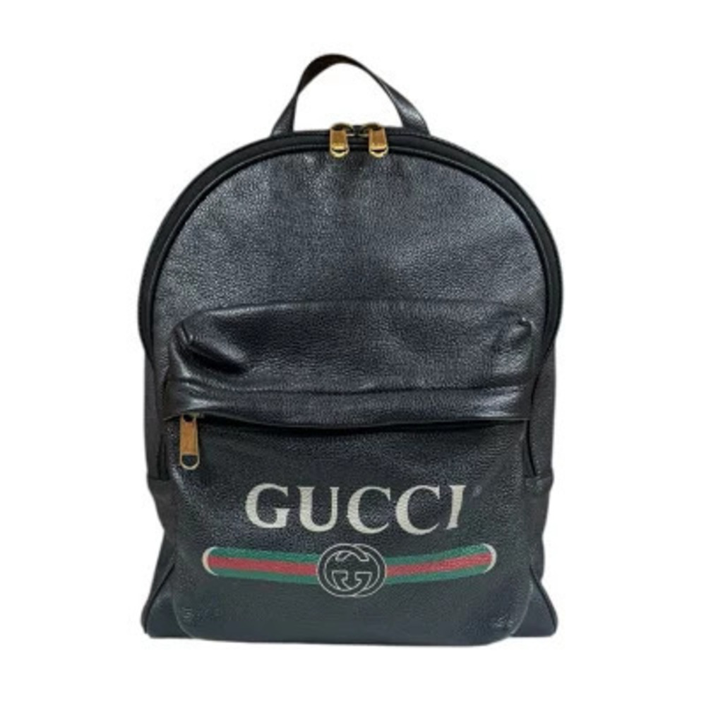 Gucci Backpack Rucksack Daybag Daypack Leather